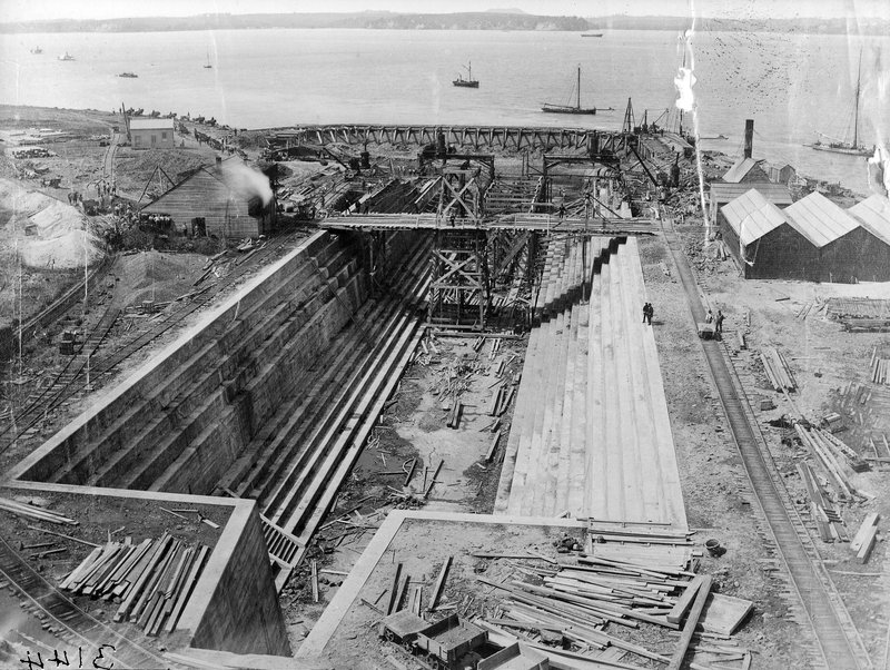 Calliope Graving dock construction